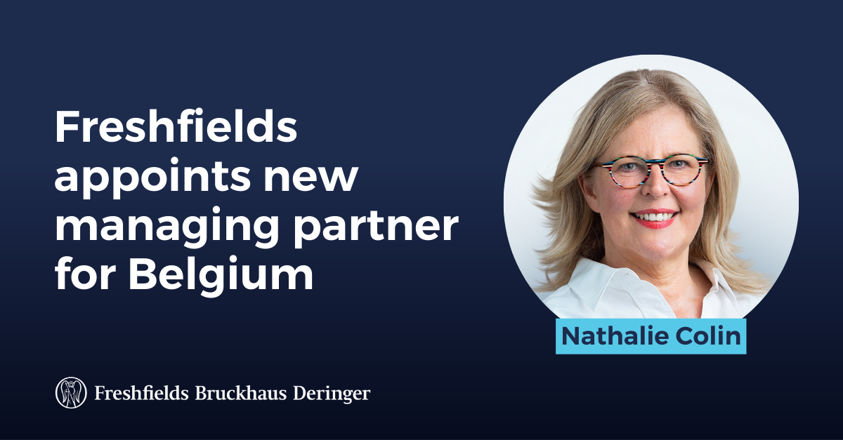 Freshfields benoemt nieuwe managing partner voor België